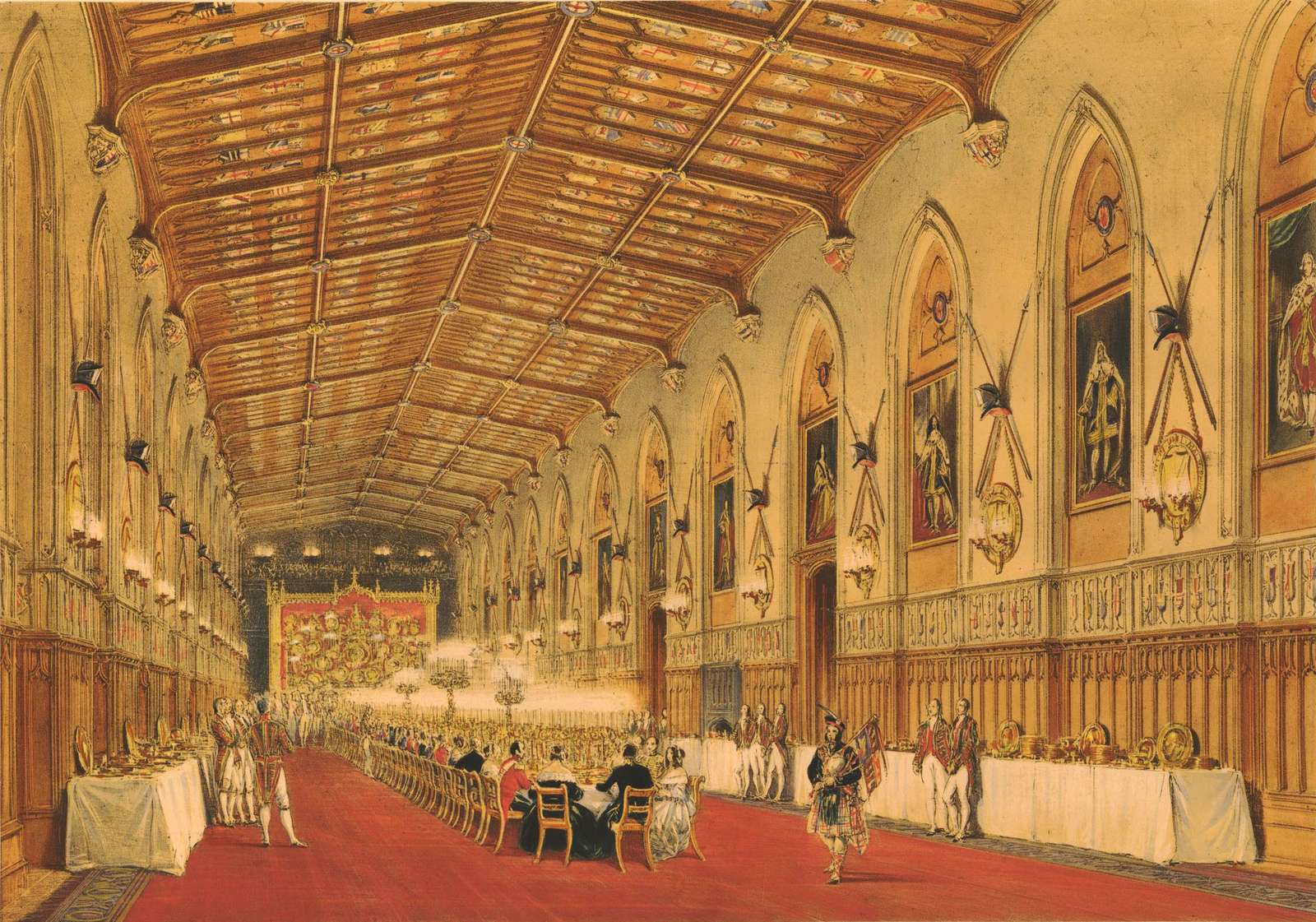 Anonymous -ca1850- St. George's Hall, Windsor online puzzle