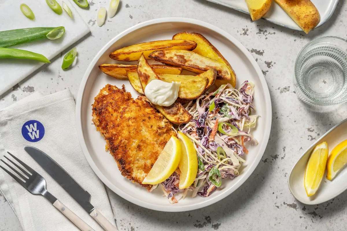 Diner met gepaneerde kip online puzzel
