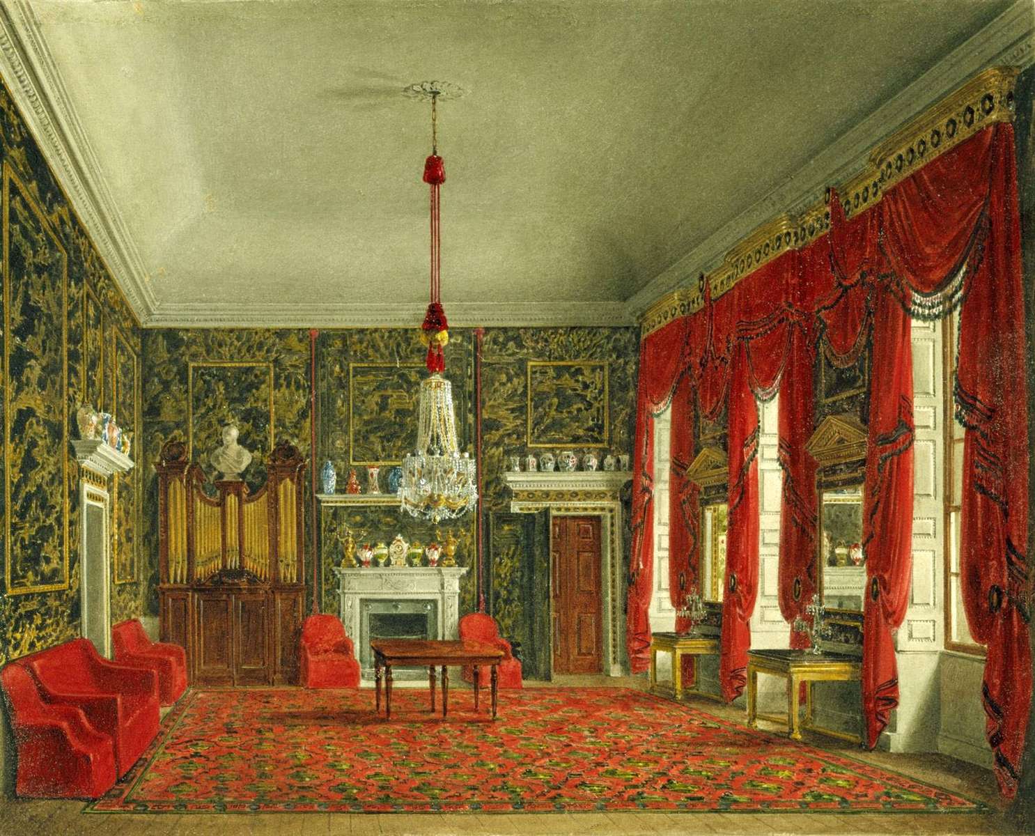 Stephanoff J -1817- breakfast room d. Queen online puzzle