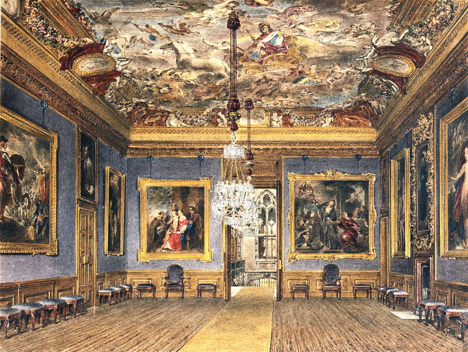 Stephanoff J -1817- drawing room d. King, Windsor jigsaw puzzle online