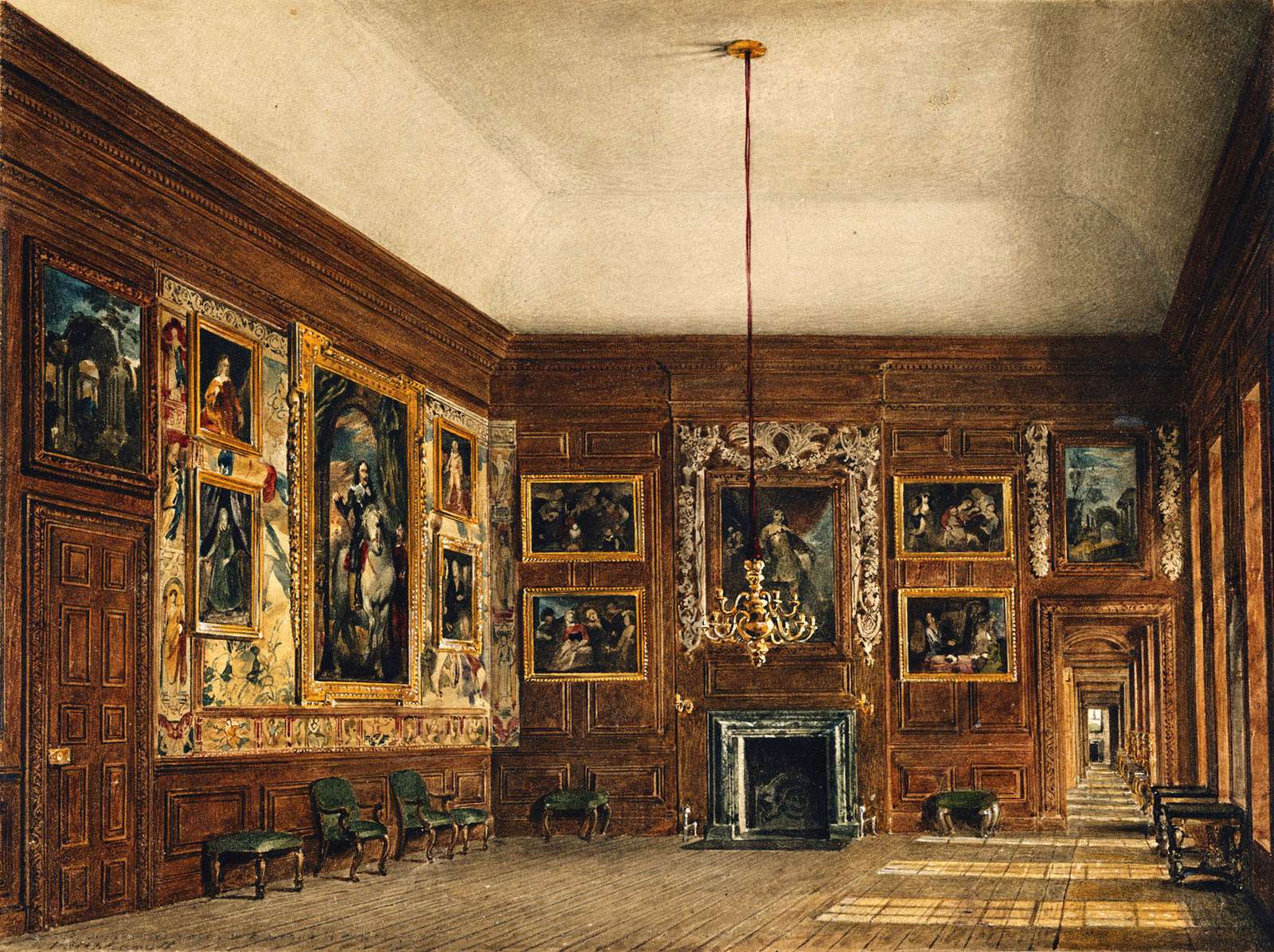 Stephanoff J -1819- 2nd Drawing Room, Hampton Court online puzzle