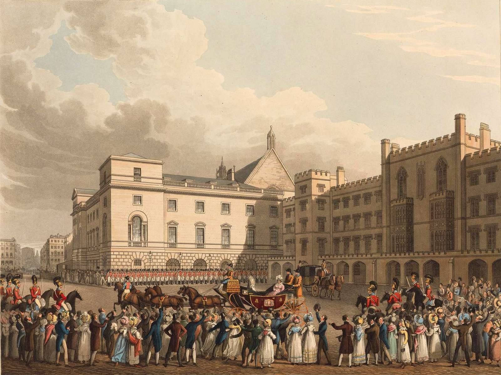 Dubourg M -1822- Queen's return from the House of Lords jigsaw puzzle online