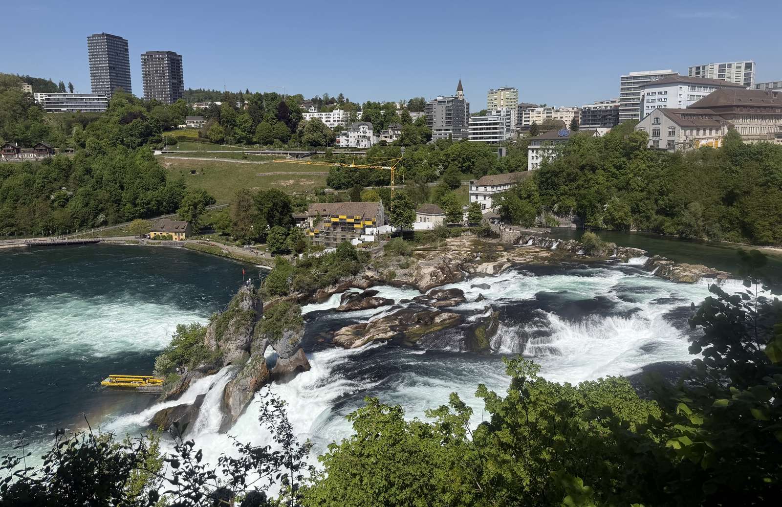 Ren Falls Schaffhausen Szwajcaria rzeka wodna puzzle online