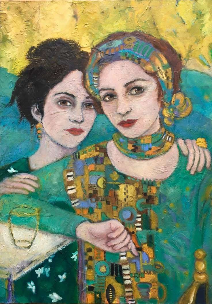Deux femmes en vert puzzle en ligne