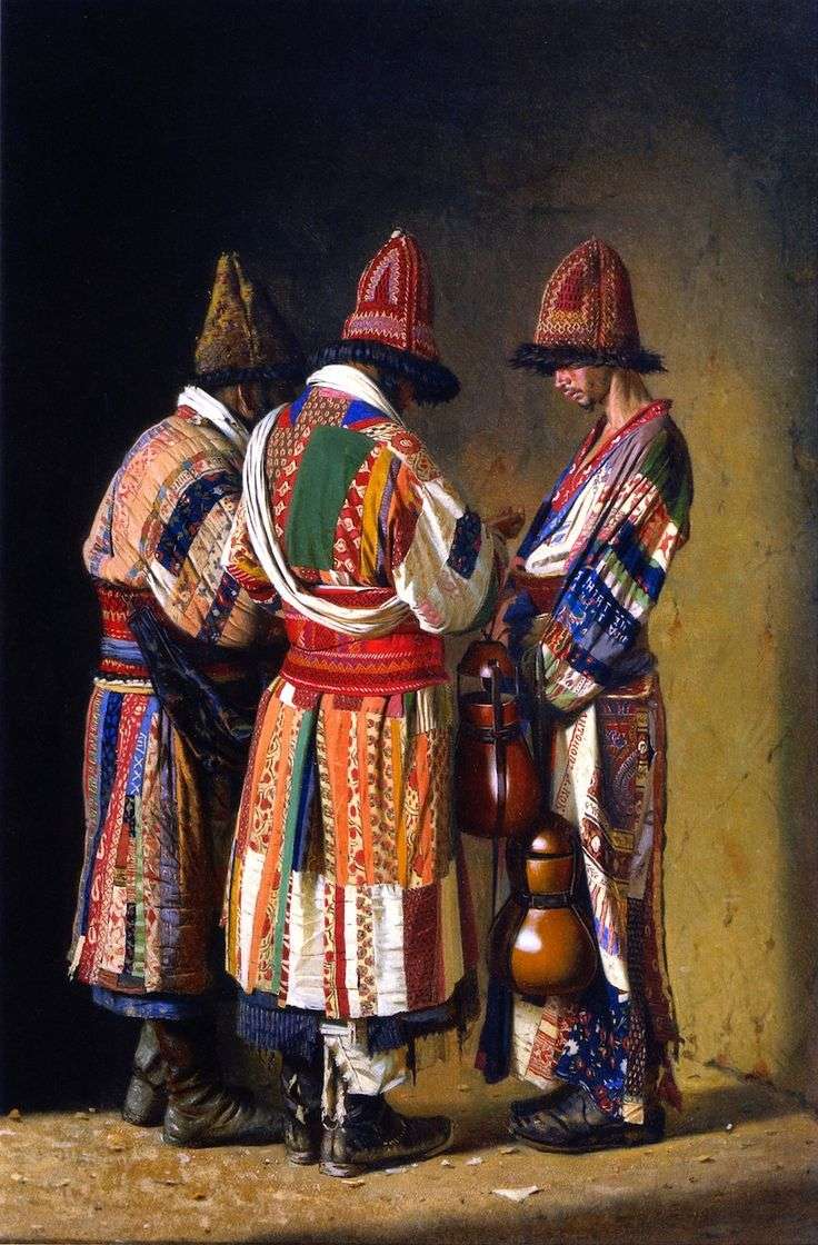 Trois janissaires en prière puzzle en ligne