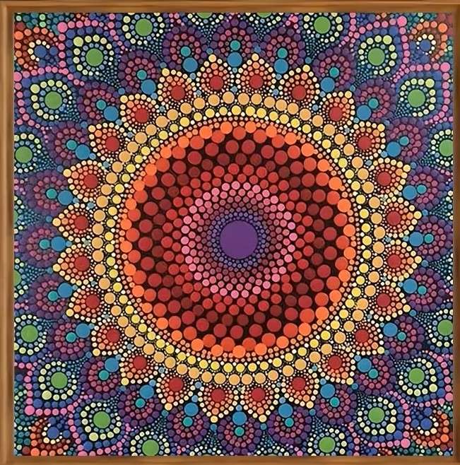 colorful mandala pattern online puzzle