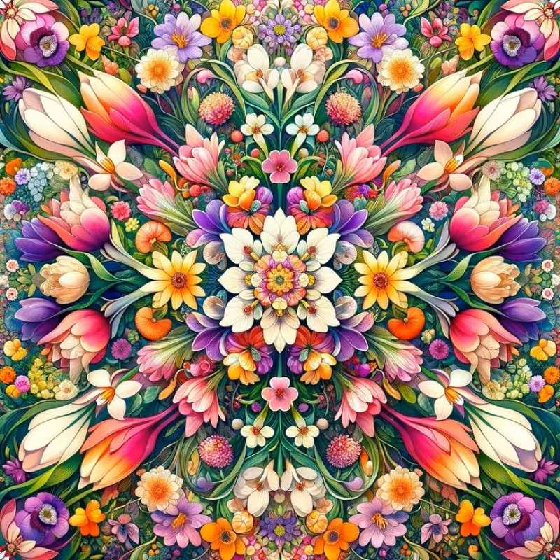 floral mandala pattern online puzzle
