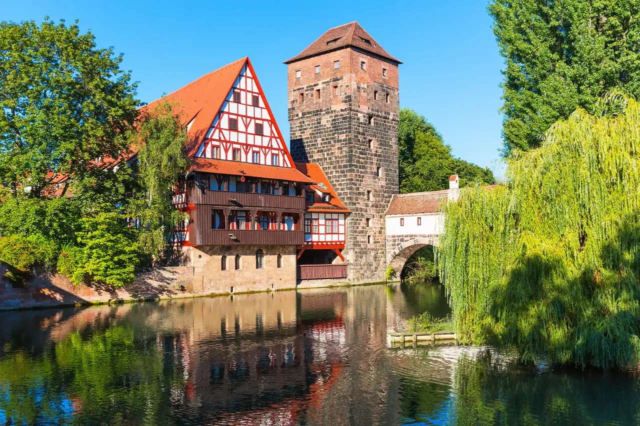 Budynek Weinstadel w Norymberdze puzzle online