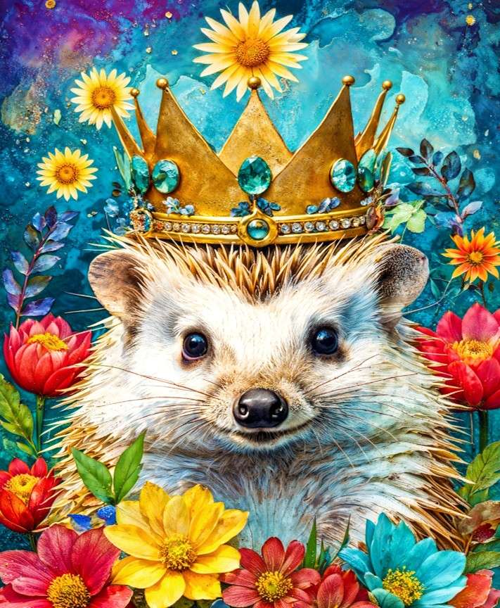 Gekroonde egel legpuzzel online