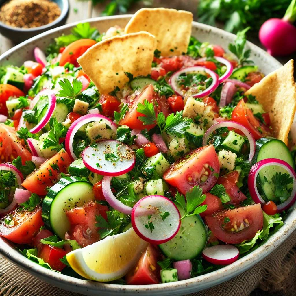 Fattoush-schotel legpuzzel online