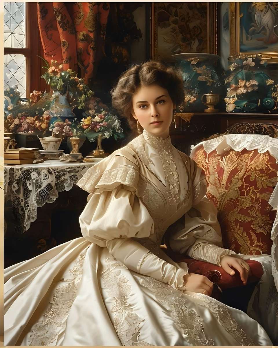 periode dame - portret online puzzel