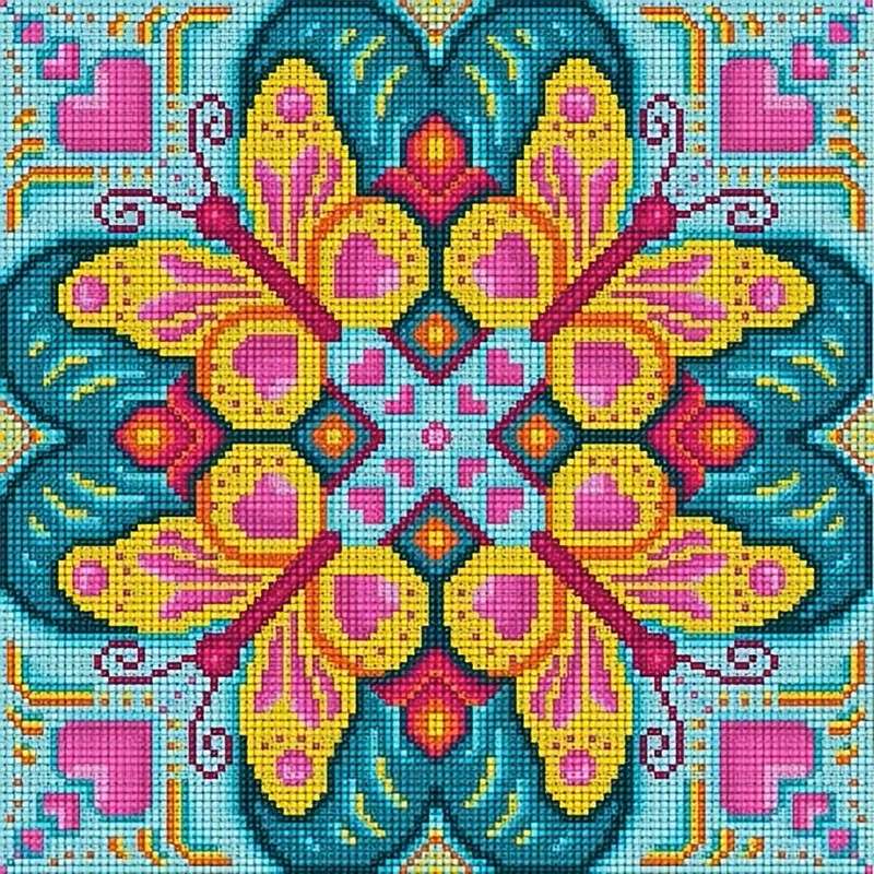 kleurrijke compositie met vlinders legpuzzel online
