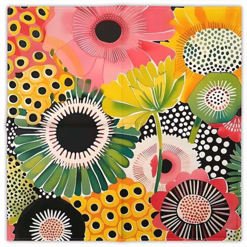 grafisch bloemstuk online puzzel