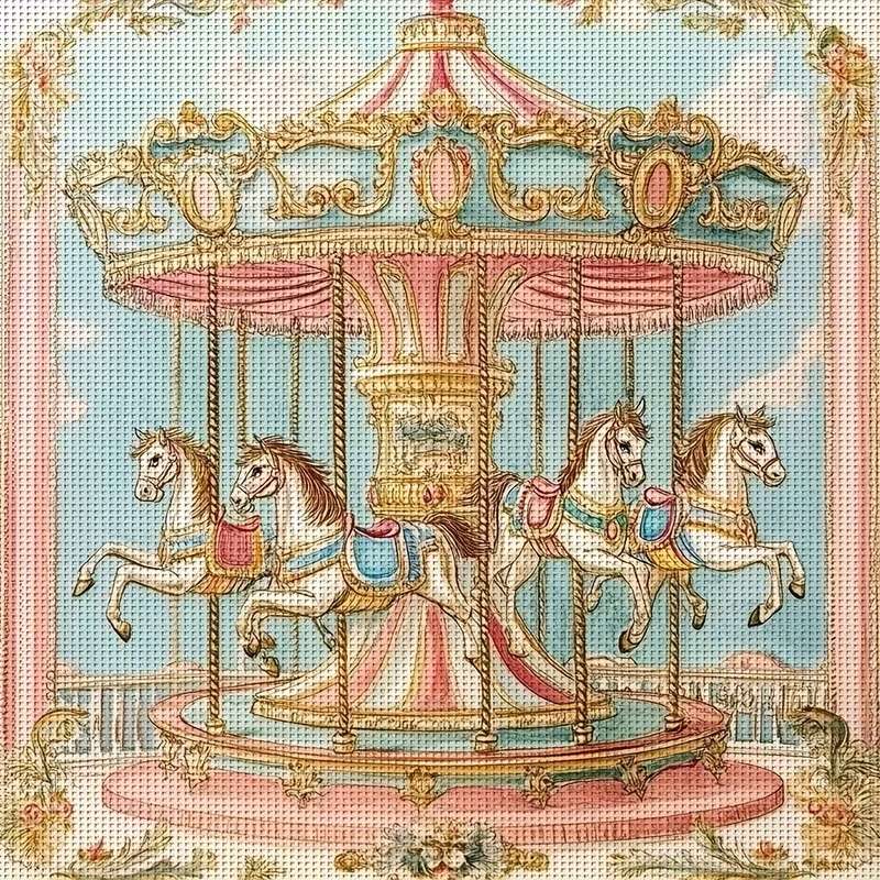 karuzela w stylu vintage online puzzle