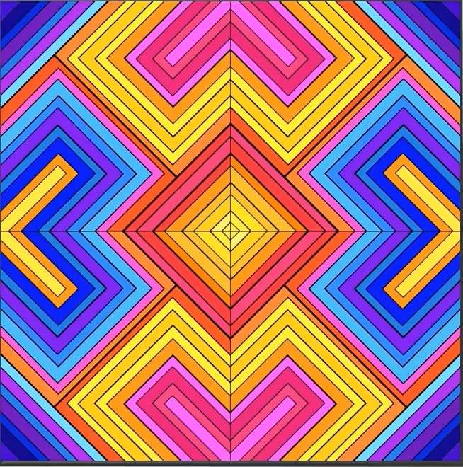 geometryczny wzór online puzzle