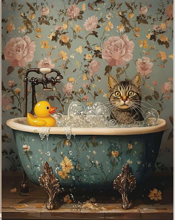 kattenbad legpuzzel online