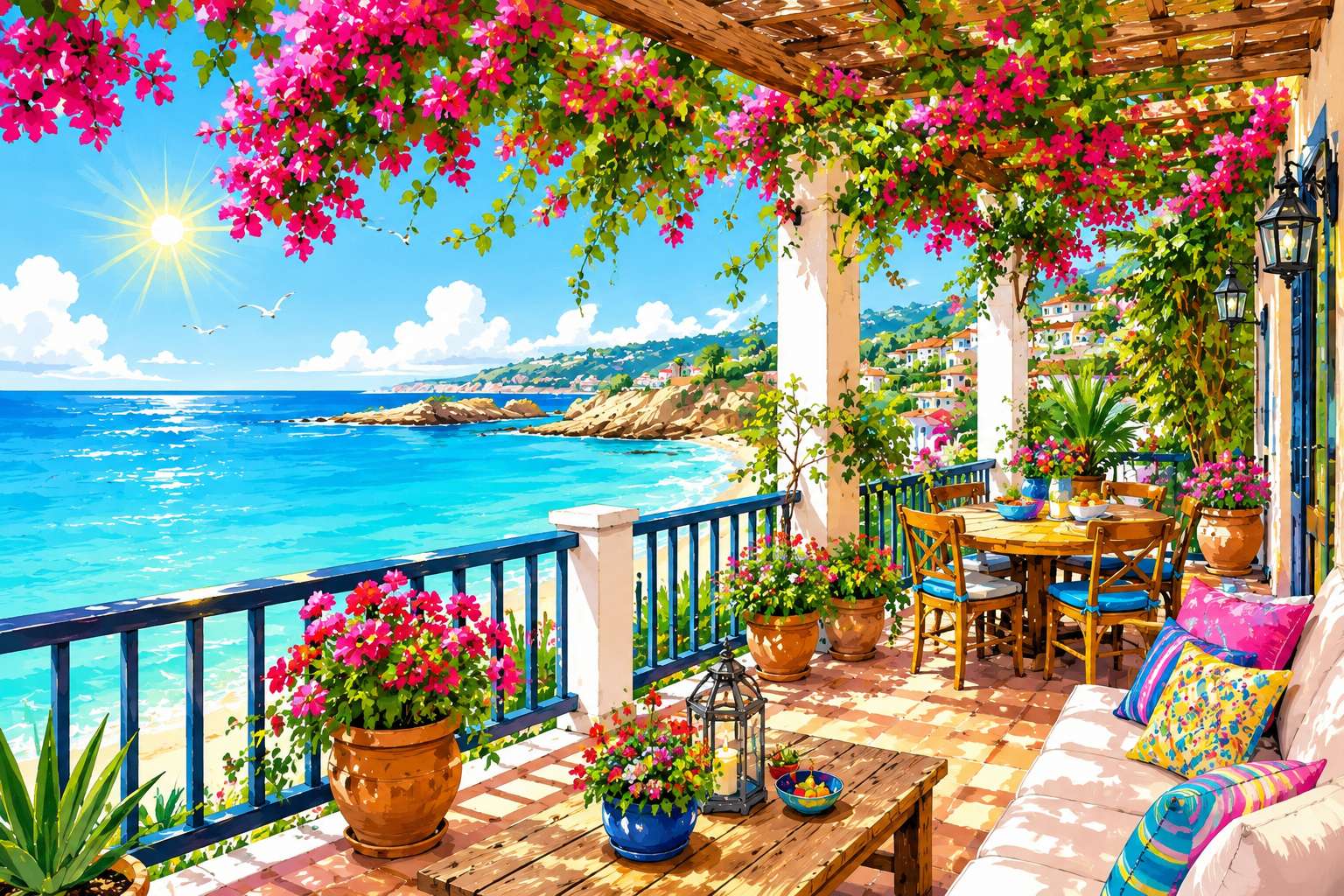 Terrazza accogliente puzzle online