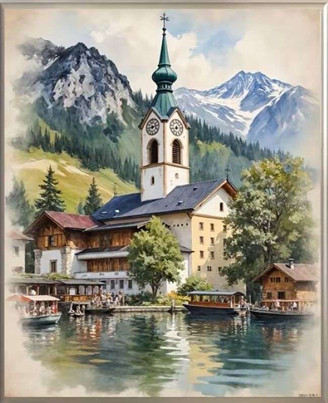 alpejski pensjonat puzzle online