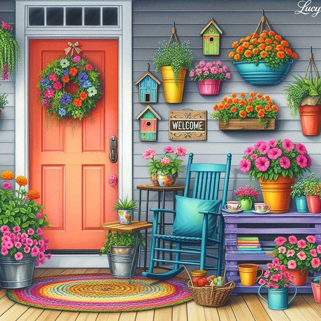 Wesoła weranda puzzle online