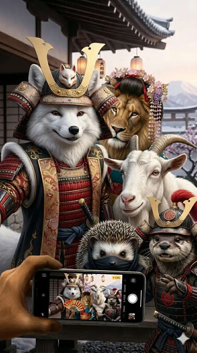 Tiere machen ein Foto Puzzlespiel online