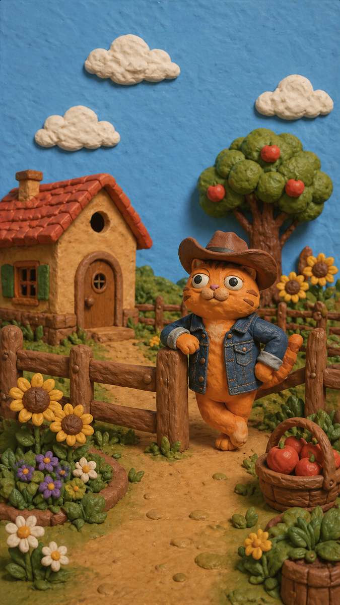 猫咪庄园, 繁花猫咪庄园好看 jigsaw puzzle online