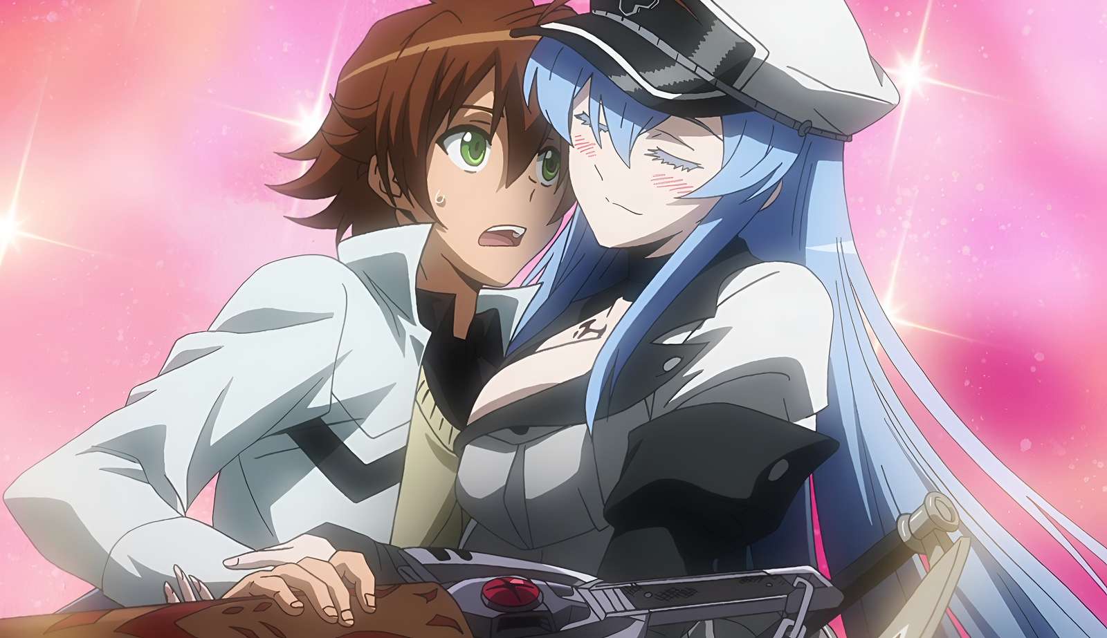 Tatsumi and Esdeath. jigsaw puzzle online