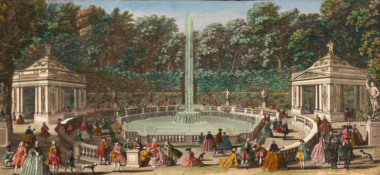 Rigaud J -ca1750- Bosquet des Dômes, Versailles puzzle online