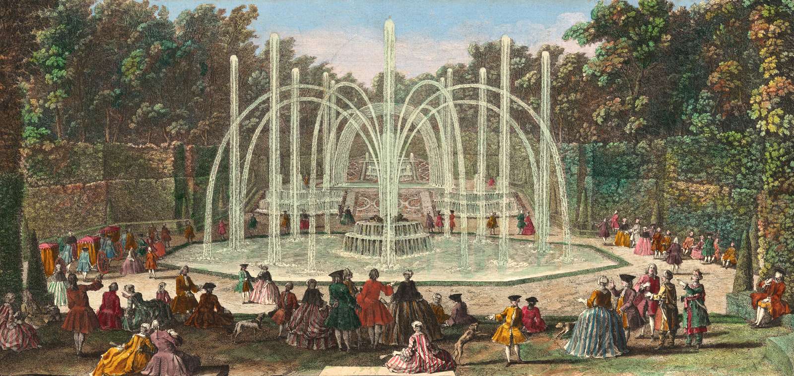 Rigaud J -ca1750- Le tre fontane, Versailles puzzle online