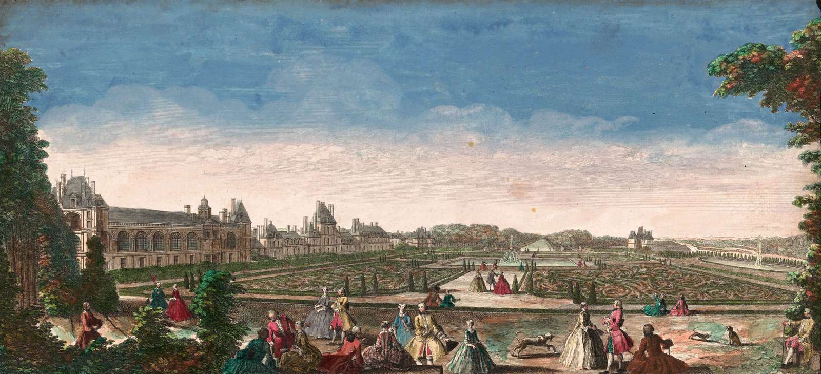 Rigaud J -ca1750- Giardino di Fontainebleau puzzle online