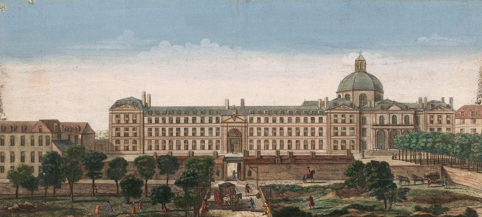Rigaud J -ca1750- Hôpital de la Salpêtrière, Paris jigsaw puzzle online