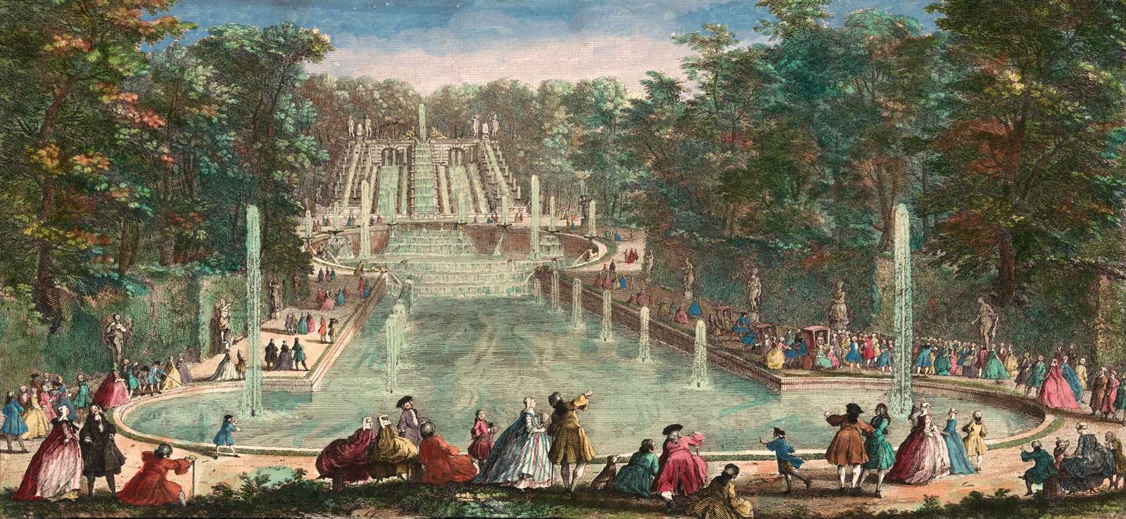 Rigaud J -ca1750- Cascades, Château de St. Cloud online puzzle