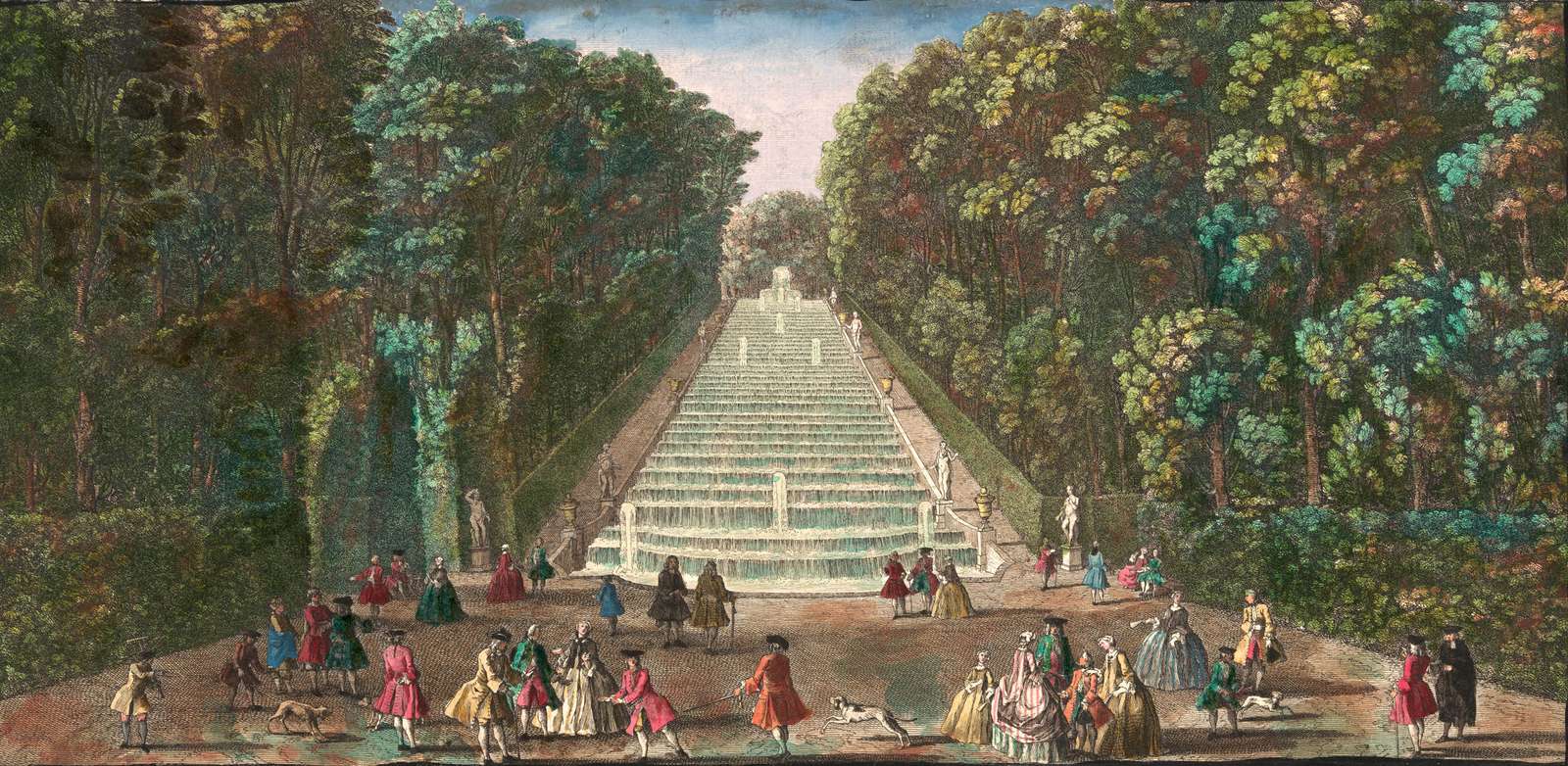 Rigaud J -ca1750- Cascades of Chateau de Marli jigsaw puzzle online