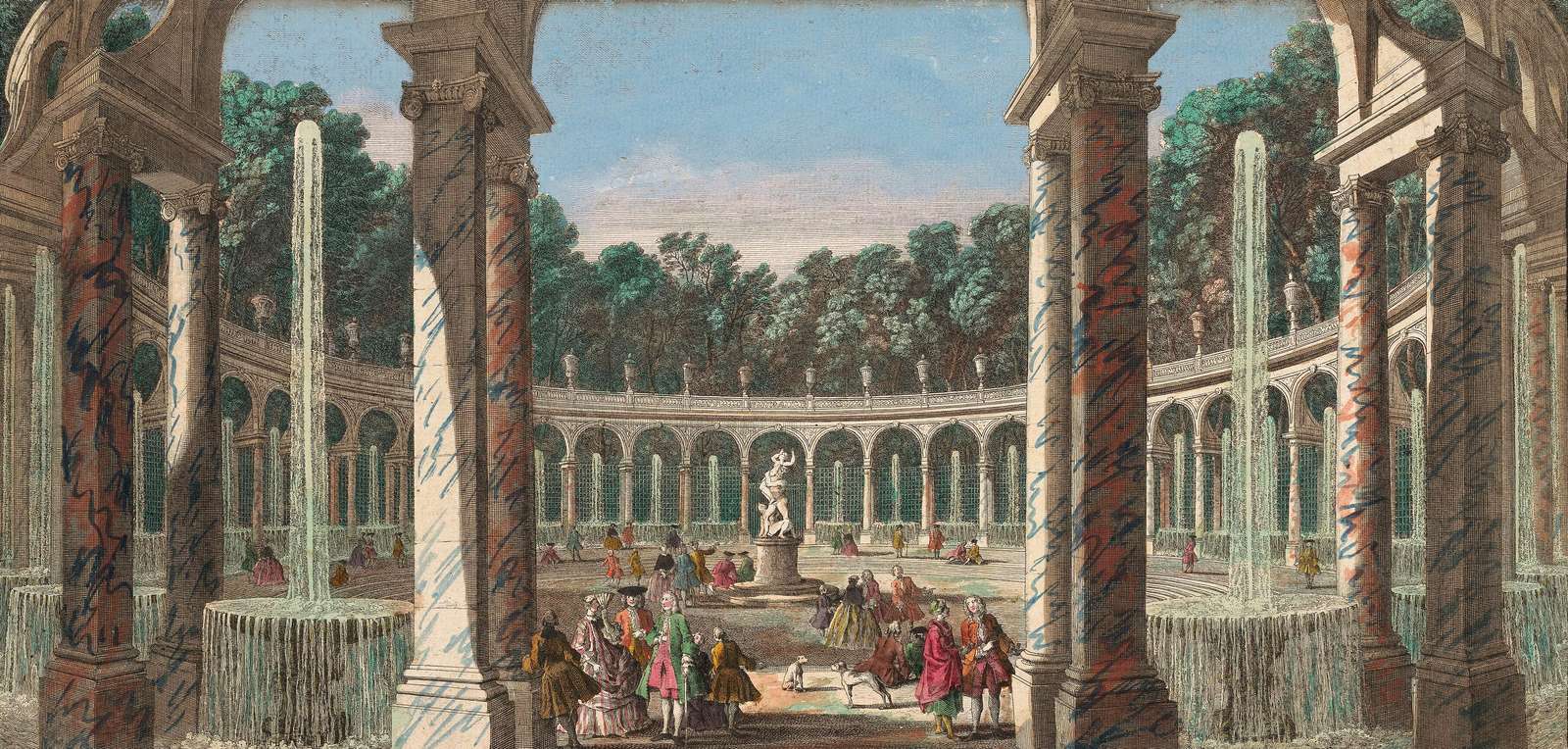 Rigaud J -ca1750- Colonnades of Versailles online puzzle