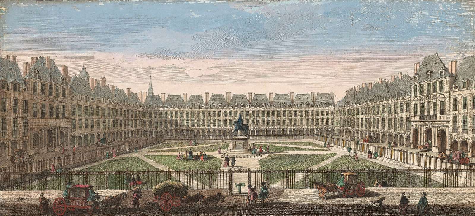 Rigaud J -ca1750- Königsplatz, Paris jigsaw puzzle online