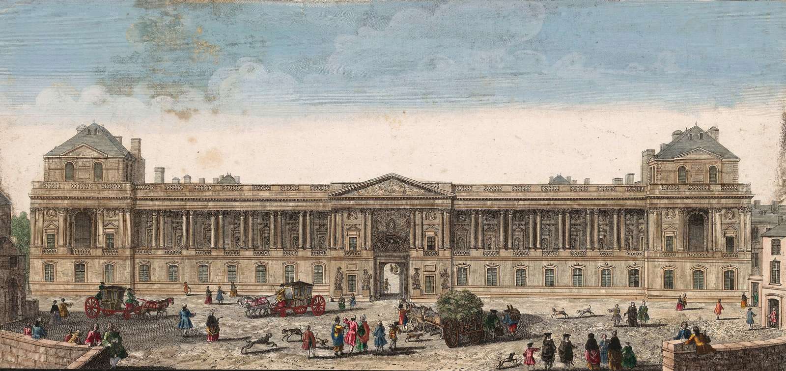 Rigaud J -ca1750- Palais du Louvre, Paris online puzzle