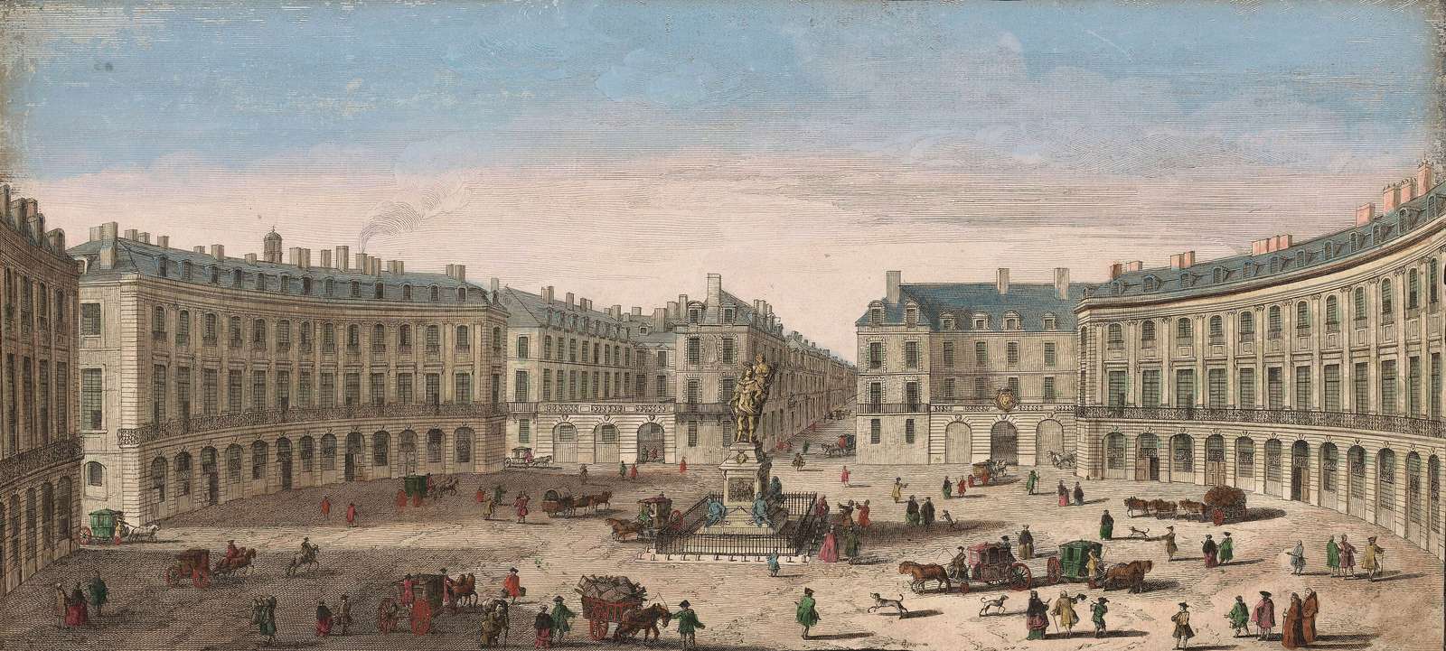 Rigaud J -ca1750- Place des Victoires, Paris jigsaw puzzle online
