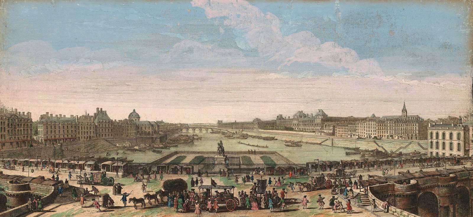 Rigaud J -ca1750- Pont Neuf and Seine, Paris jigsaw puzzle online