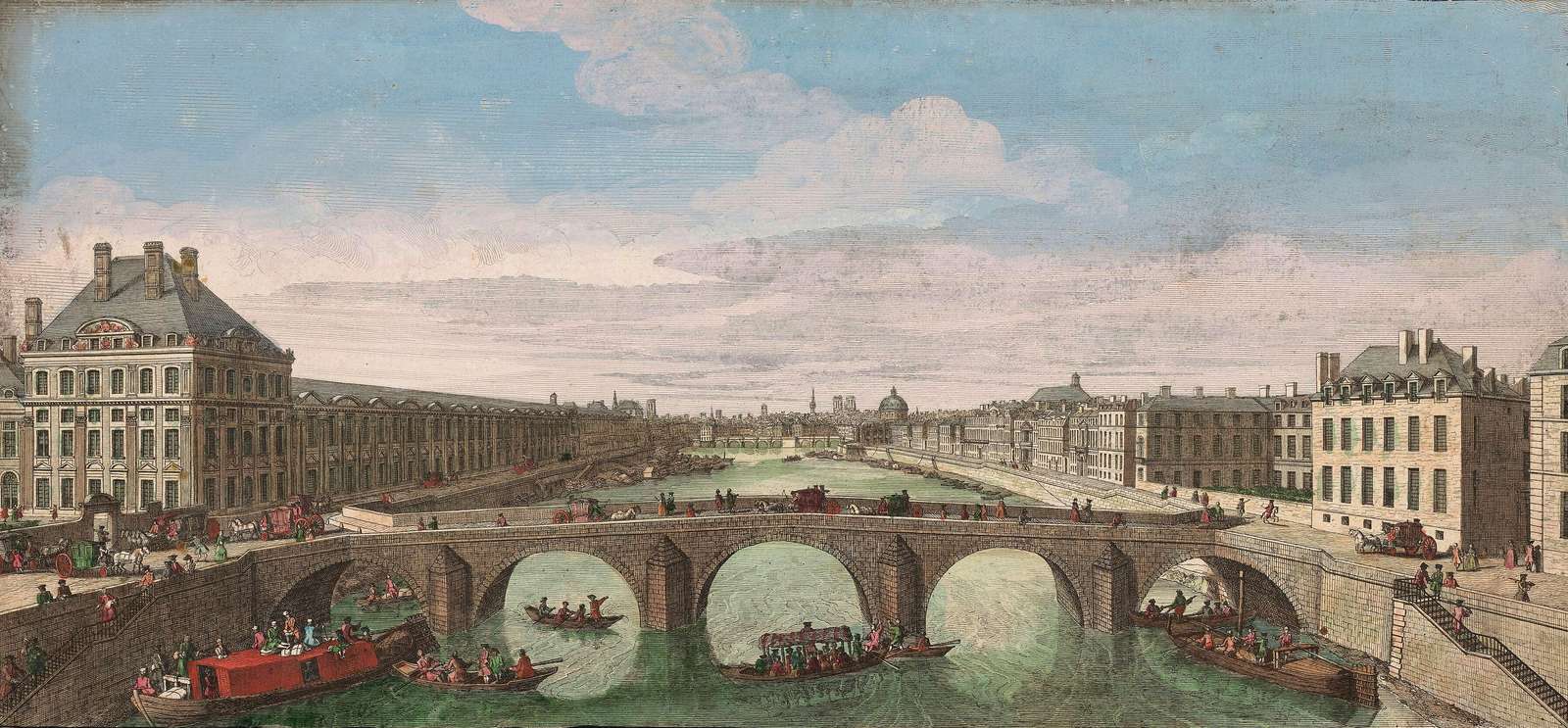 Rigaud J -ca1750- Pont Royal, Paris online puzzle