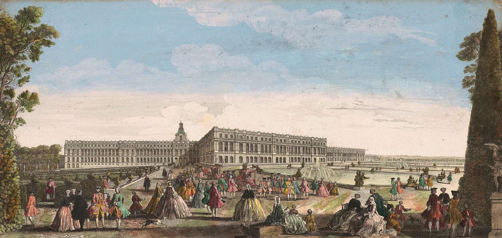 Rigaud J -ca1750- Palace of Versailles, garden jigsaw puzzle online