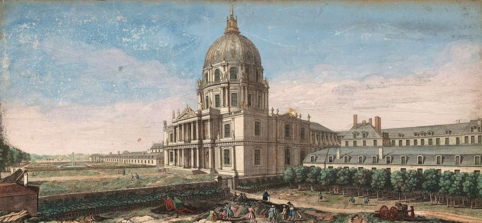 Rigaud J -ca1750-side view of Hôtel des Invalides online puzzle