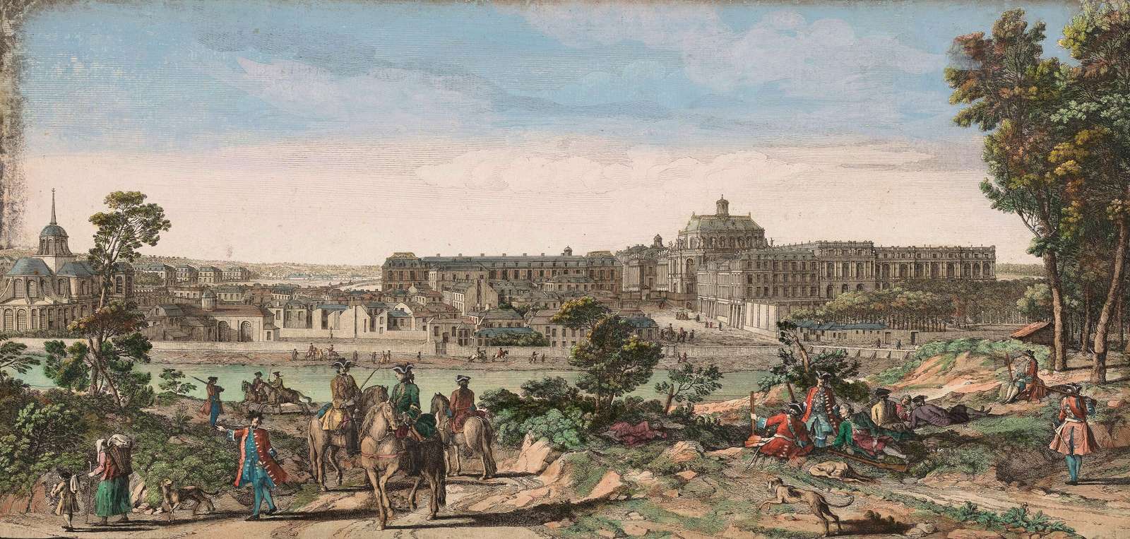 Rigaud J -ca1750- City and Palace of Versailles online puzzle