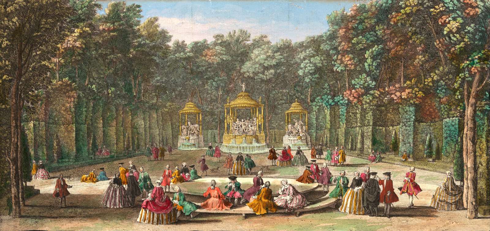 Rigaud J -ca1750- Forest at the Apollo Baths, Versailles online puzzle