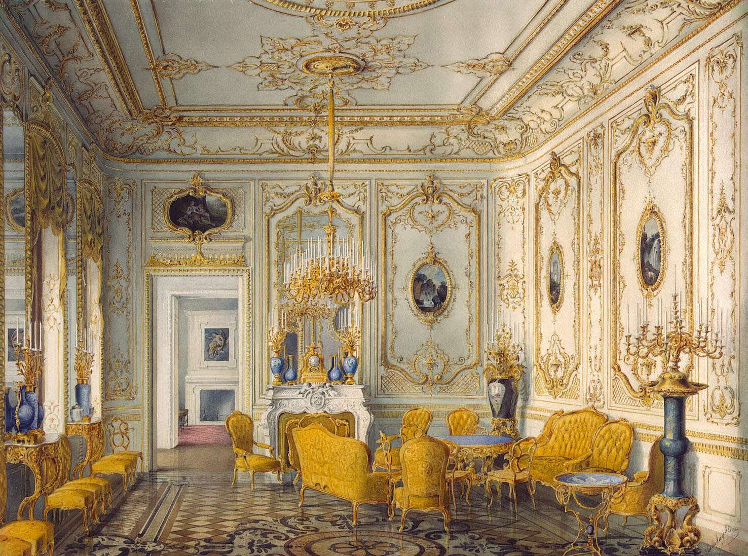 Mayblum J -1865- Yellow Drawing Room, Stroganoff jigsaw puzzle online