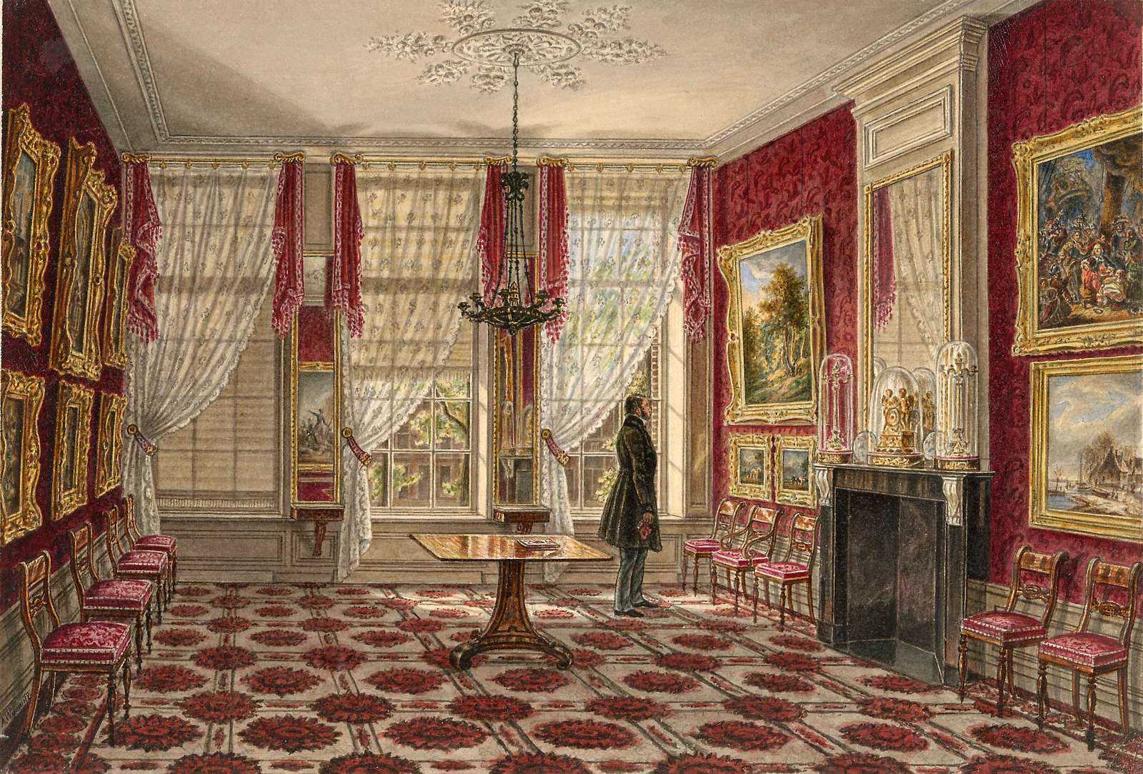 Pieneman N -ca1840- Room in the Noordeinde Palace online puzzle