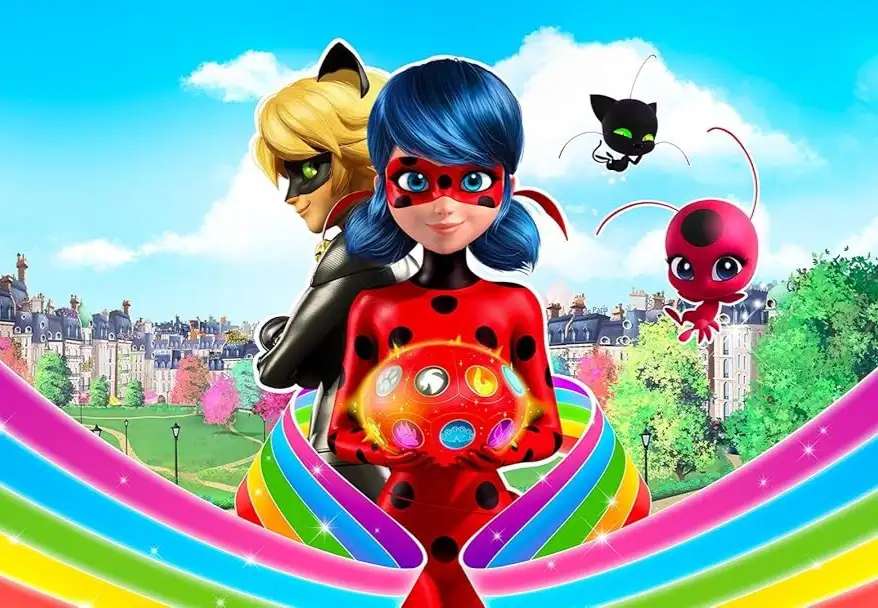 Coccinella e gatto nero puzzle online