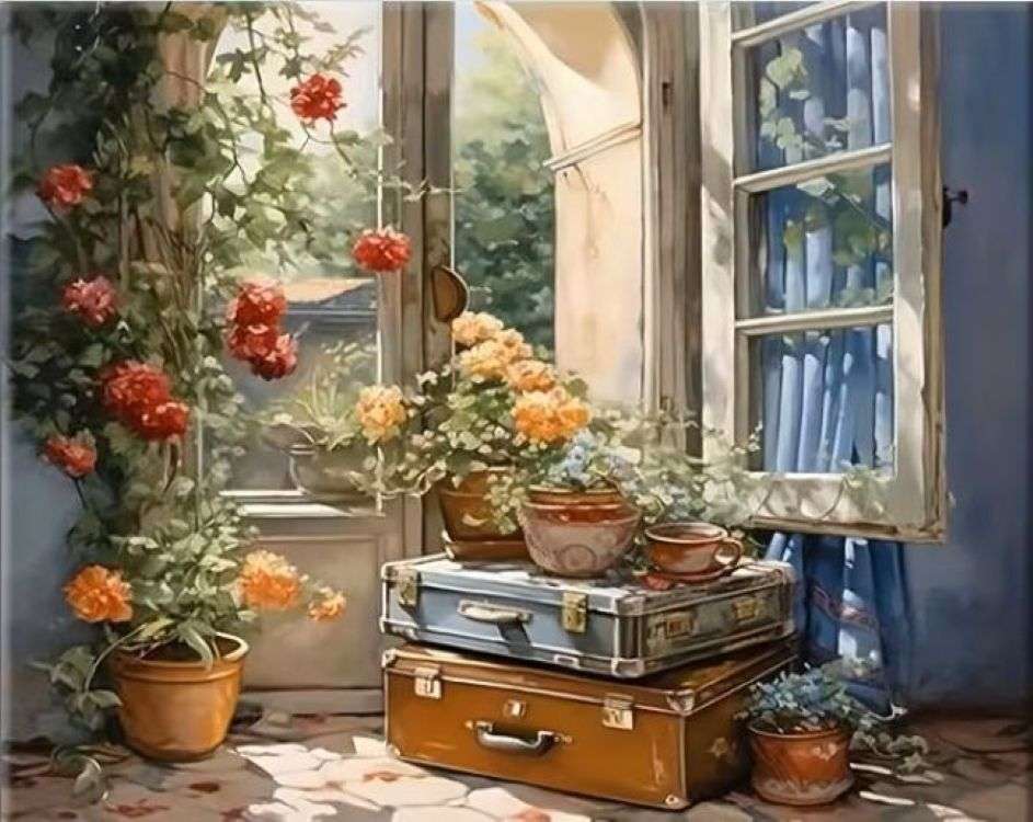 un colţ pitoresc lângă fereastră jigsaw puzzle online