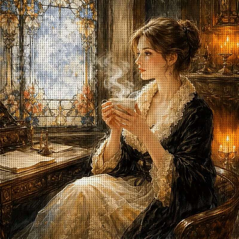 un momento con una taza de té rompecabezas en línea