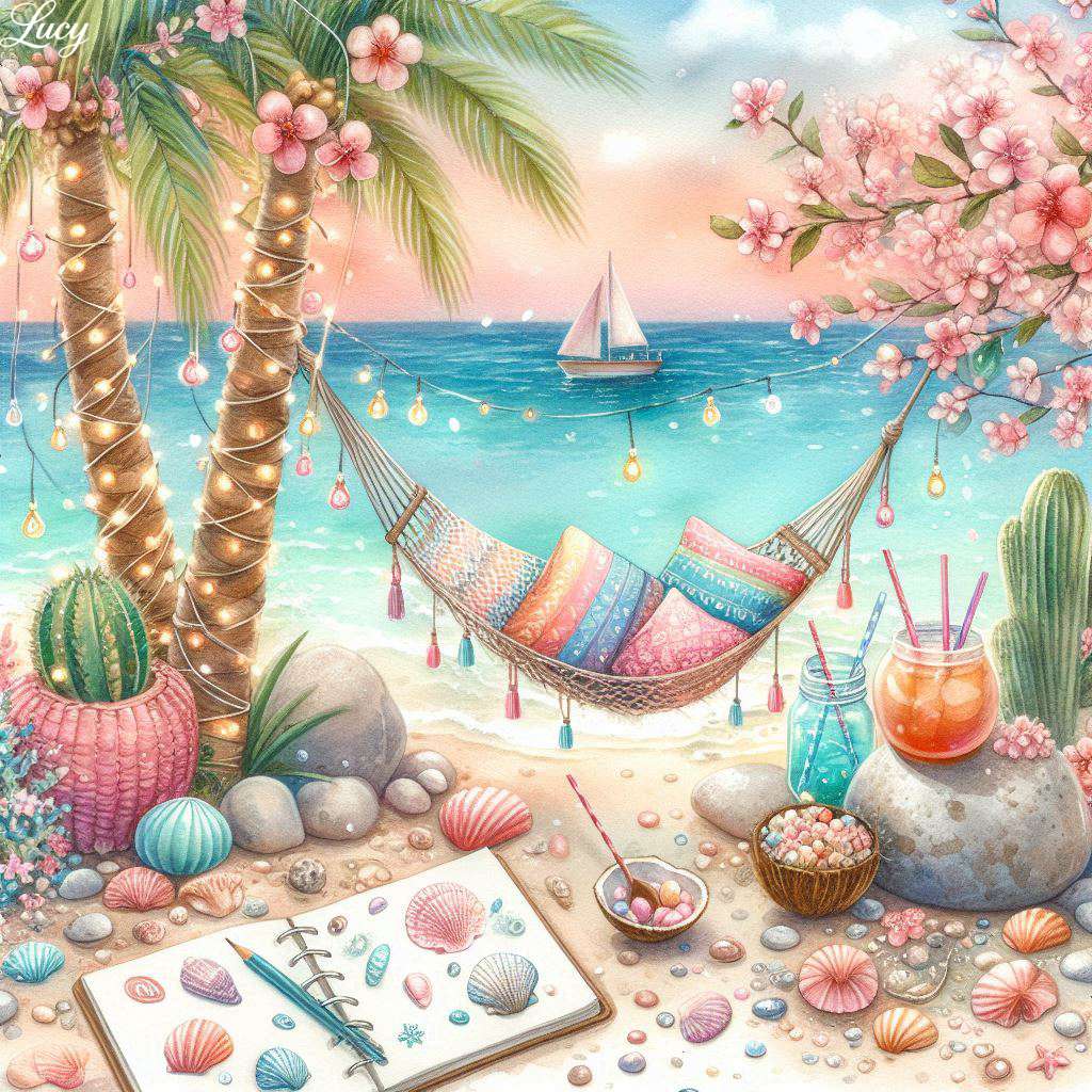 Une crique de plage tropicale de rêve puzzle en ligne