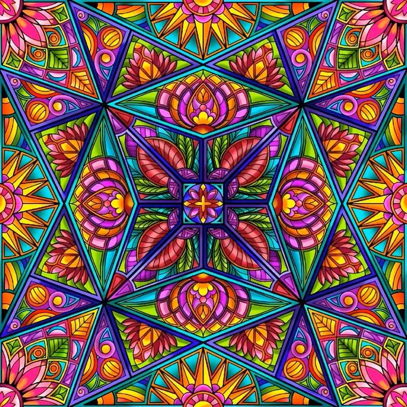 motif de mandala floral puzzle en ligne