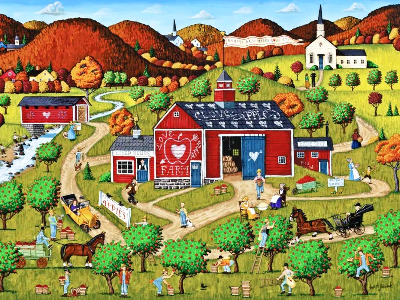 Ferme de pommes d'amour puzzle en ligne